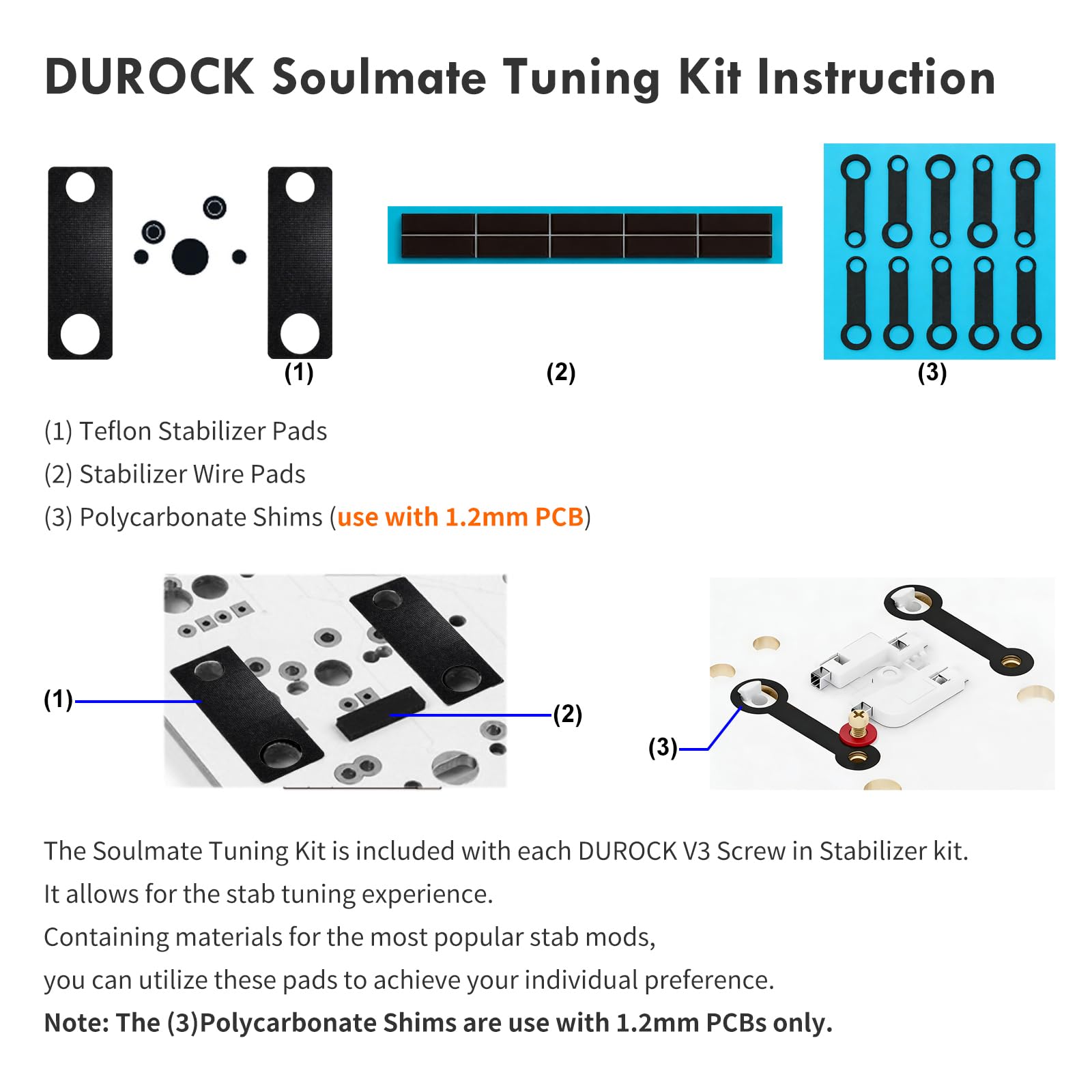 Amazon | DUROCK スタビライザー V2、ねじ込み式スタビライザー 2u